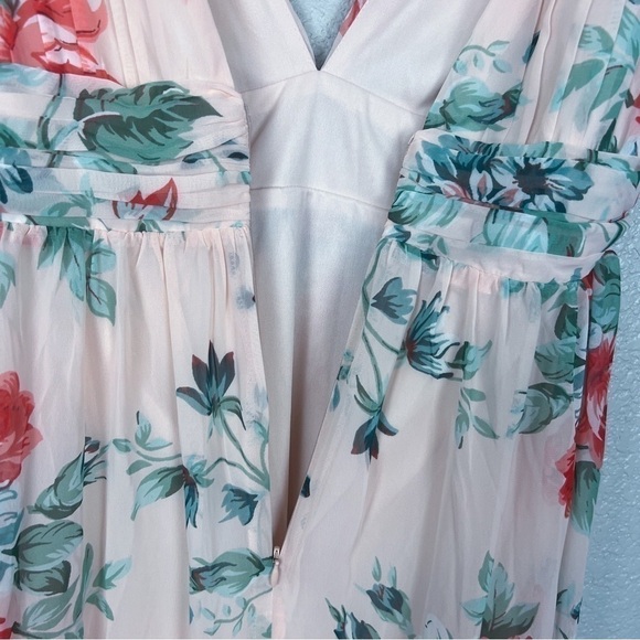 Lulus Garden Meandering Blush Floral Print Maxi Dress M - Pink, Spring, Feminine - Picture 10 of 15